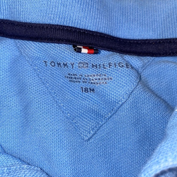 Tommy Hilfiger 18M Light Blue Polo Baby Onesie - Picture 7 of 8